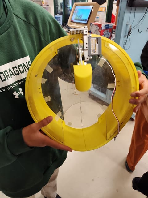 The new 3D-printed drum ring